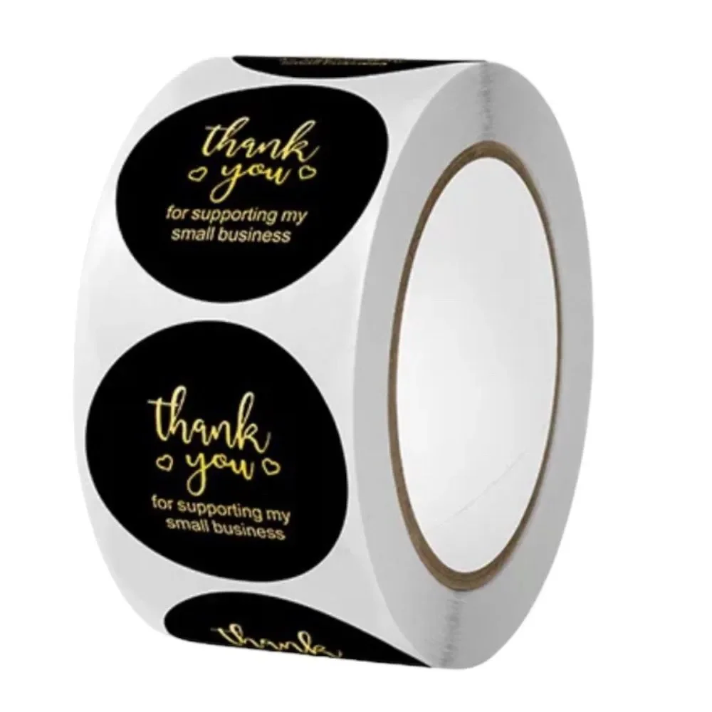 thank you for supporting my small business sticker | 1 in round pack